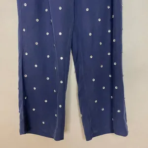 Hill House Pants Navy Jewl Jammie Sparkly Women Size Large Party‎ Embellished thumbnail 9