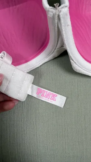 Victoria's Secret Pink Bra White Size 34 D thumbnail 2