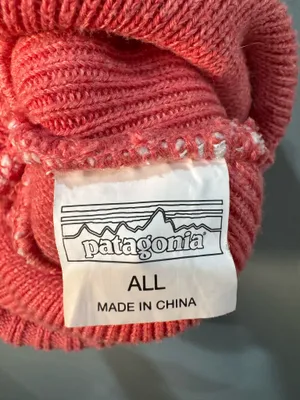 Unisex Cream Patagonia Powder Town Ski Beanie EUC thumbnail 4