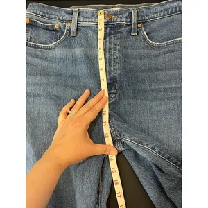 Madewell Balloon Jeans Women 31T Blue Great High Rise Tapered Leg Denim thumbnail 9