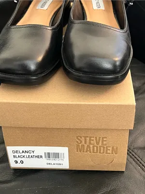 Steve Madden Black Mary Jane Flats with Strap thumbnail 2