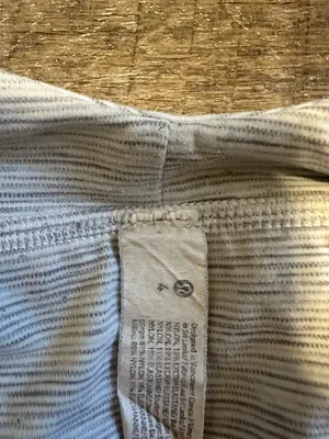 White and Gray Lululemon Sports Bra 4 thumbnail 4