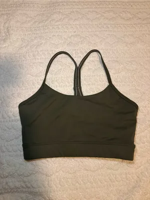 Amazon Olive Green Racerback Sports Bra Small thumbnail 2