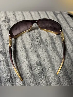 Jimmy Choo Burgundy to Amber Gradient Square Sunglasses thumbnail 2