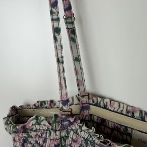 Natural Life‎ Floral Block Print Smocked Tiered Midi Dress Medium Cottage Boho thumbnail 3