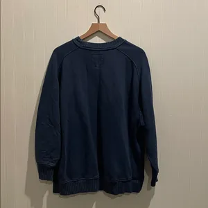AERIE Checked Out Oversized Crew Neck Pullover Sweatshirt Size M thumbnail 3