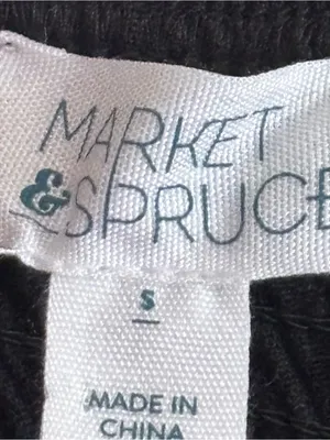 Line and Dot Market & Spruce Black Sweetheart Smocked Strappy Sleeveless Maxi Dress Size S thumbnail 2