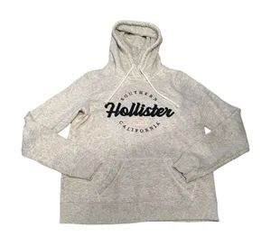 Hollister Southern California Grey Heather Graphic Pullover Hoodie Sweatshirt S‎ thumbnail 1