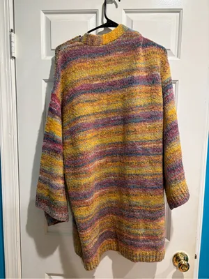 Anthropologie Akemi + Kin Multicolor Striped Open Cardigan Sweater one size thumbnail 2