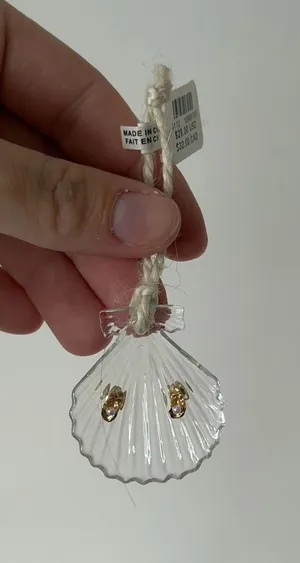 Anthropologie OYSTER STUD EARRINGS thumbnail 1