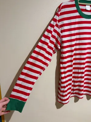 Hanna Andersson Women's Striped Christmas Holiday Long Sleeve & Pants Pajama Set thumbnail 12
