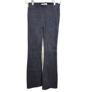 Free People We The Free Slim Pull On Flare Jeans Black 24 thumbnail 6