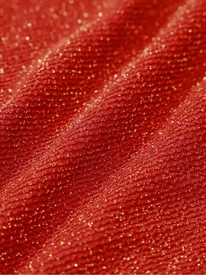 Berlook Red Glitter Triangle Bikini Top & Bottom Size M thumbnail 6