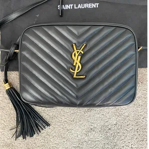 Saint Laurent Lou Camera Bag Black Quilted Leather Gold YSL thumbnail 2