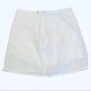 Urban Outfitters Le Lis White Eyelet Pom Pom Mini Skirt Lined S thumbnail 5