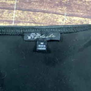 Blashe Black Faux Leather Crop Top Sleeveless Stretch Tank Top Size M thumbnail 9