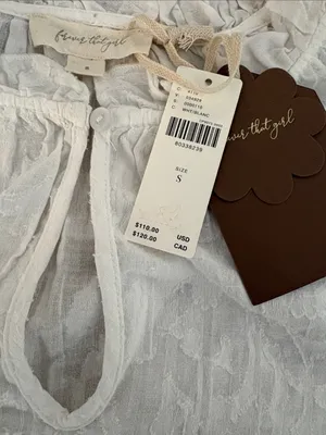 Forever That Girl x Anthropologie Long Sleeve Justine Blouse Women’s Small thumbnail 8