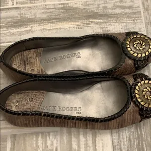 Jack Rogers Metallic Bronze Ballet Flats 7.5 thumbnail 3