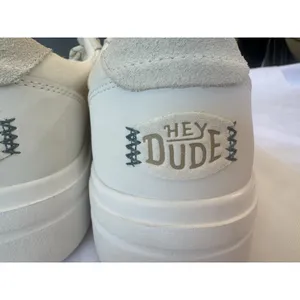 Hey Dude Women's Hudson Lift Platform Sneakers White Comfortable Casual Shoes 8 thumbnail 7