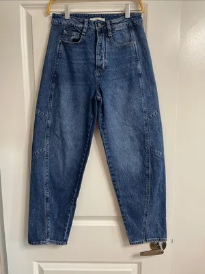 Habitual Women's Brant High Waist Crop Barrel Jeans Size 2/26 thumbnail 3