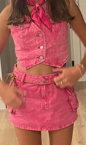 Pink Boutique denim Set Size XS thumbnail 2