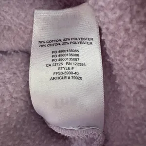Aritzia TNA Cozy Fleece Perfect Crew Sweatshirt in Lilac XXS thumbnail 7