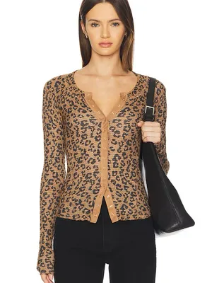 Free People Going Places Cardigan - Natural Combo thumbnail 3