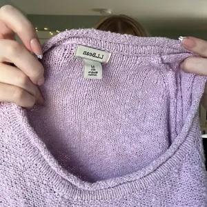 ll bean purple knit crew neck sweater thumbnail 4