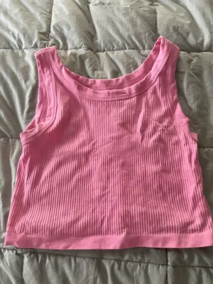 Urban Outfitters pink crop top thumbnail 1