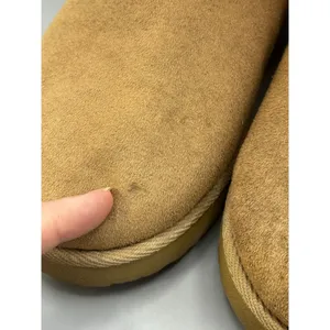 AIRWALK Classic Tall Faux Sheepskin Suede Winter Boots Tan Women 8.5 thumbnail 5