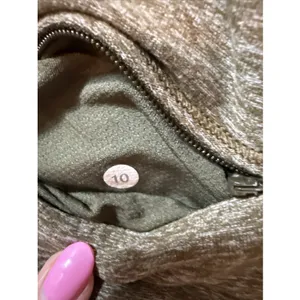 Lululemon Rush Hour 1/2 Zip Pullover Heathered Military Green Size 10 thumbnail 6
