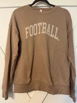 Bella Canvas Football Fleece Lined Sweatshirt thumbnail 1
