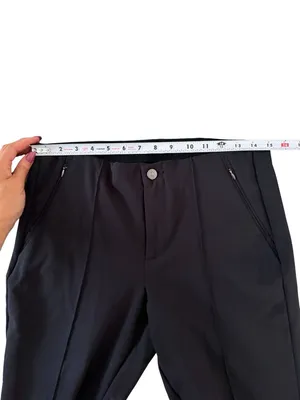MAC Black Pleated Dress Ankle Pants Size Medium thumbnail 6