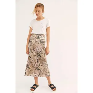 Free People Normani Bias Skirt in Magic Smoke Combo Size 2 Tie Dye Boho Festival thumbnail 3