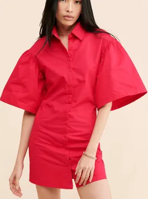 Saressa Mini Dress in Red, Winter Muse Red Size XS thumbnail 1