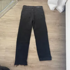 Free People We the Free Risk Taker jeans in washed black denim thumbnail 8