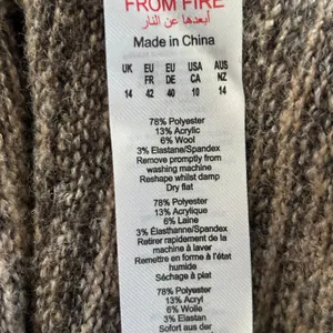 NWT PrettyLittleThing Tall Brown Knitted Mini‎ Skirt Sz 10T Wool Preppy thumbnail 5