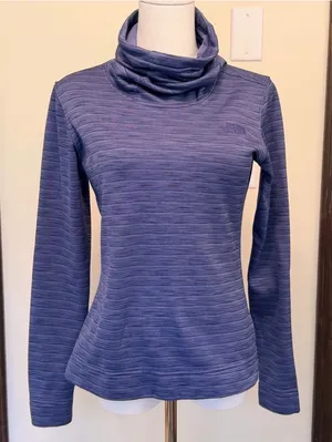 The North Face purple pullover adjustable turtleneck sweater thumbnail 1