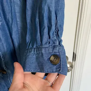 NWOT | American Eagle‎ women’s denim button-front dress — medium thumbnail 2