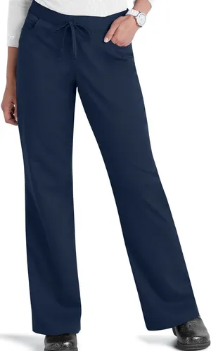 Grey's Anatomy Collection Classic 5 Pocket Drawstring Scrub Pants Blue M thumbnail 1
