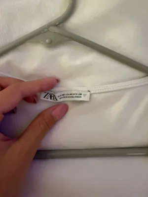 ZARA Crop Top White thumbnail 2