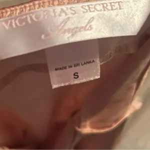 Victorias Secret Angels Sleep Dress Champagne Pink Bow Front thumbnail 3