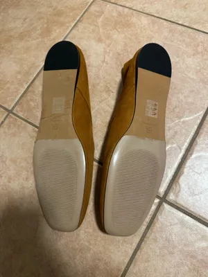 banana republic ITALIAN LEATHER Suede BALLET FLAT chestnut Size 10 thumbnail 3