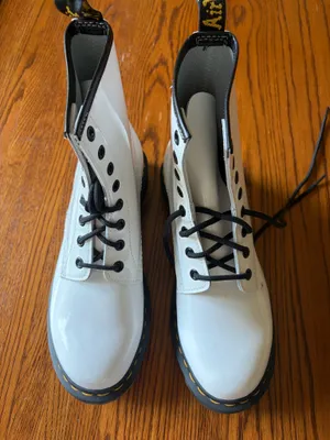 Dr. Martens White 1460 Boots thumbnail 4