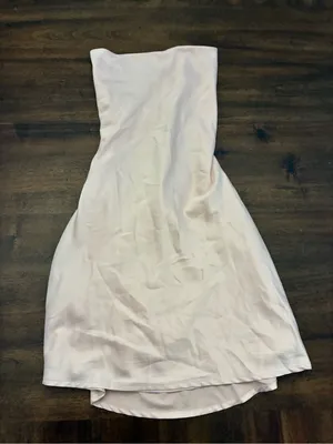 Princess Polly Dress Women’s 2 Strapless Tie Pink Mini Stain thumbnail 1