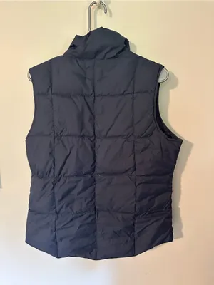 Land’s end down fill puffer vest navy small thumbnail 5