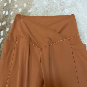 Aerie Real Me Xtra 7/8th legging burnt orange front crossover women’s medium thumbnail 3