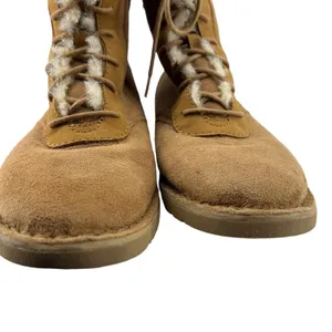 Ugg Daney Suede Wool Lined Lace Up Zipper Back Boots 1017507 Women’s 5.5 thumbnail 2
