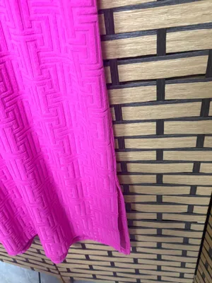 Entro Fuschia terry cloth midi dress/swim cover up size medium thumbnail 6