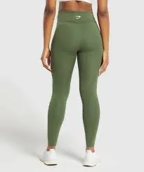 Gymshark Training Leggings Olive Green thumbnail 2